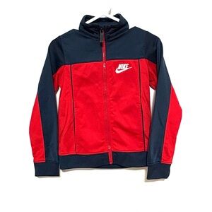 Nike Kids Red and Navy Hoodie 4T